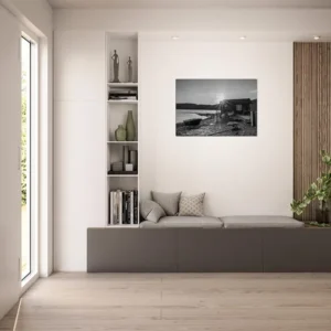 Scandinavian Fisher House Canvas 100x70 cm