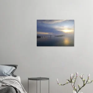 Transition in Silence – Sommarøy Bridge, Norway Canvas