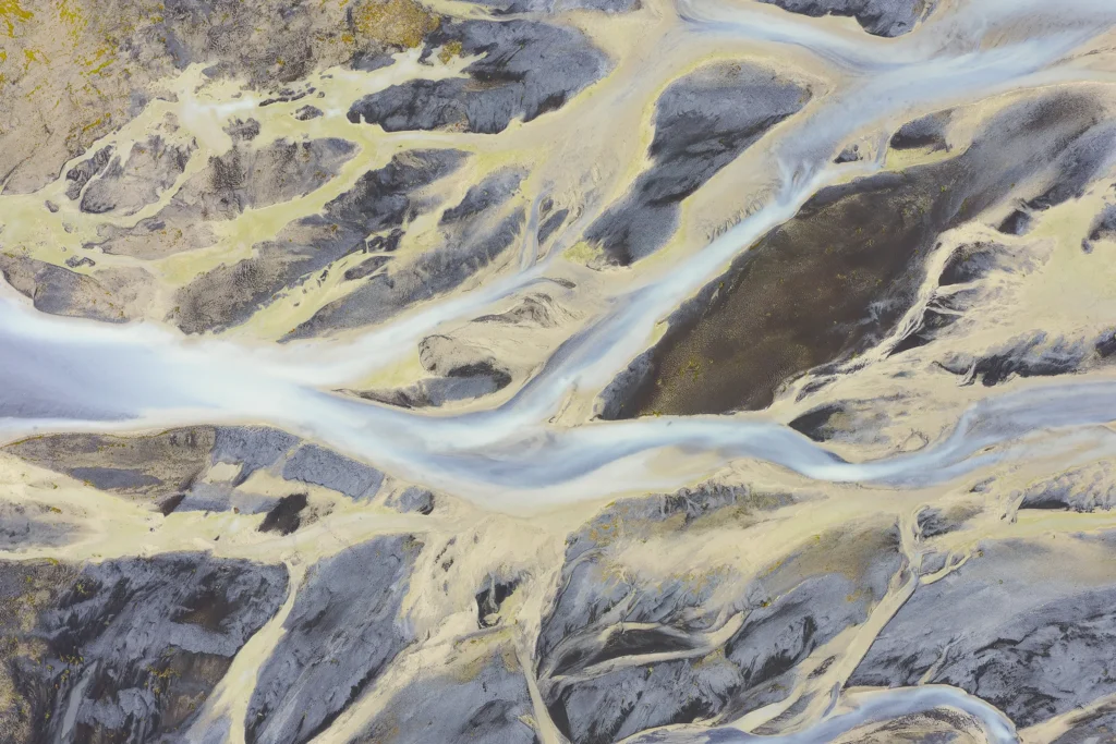 Top Down – Glacial River Patterns No. 3 – Iceland 2022