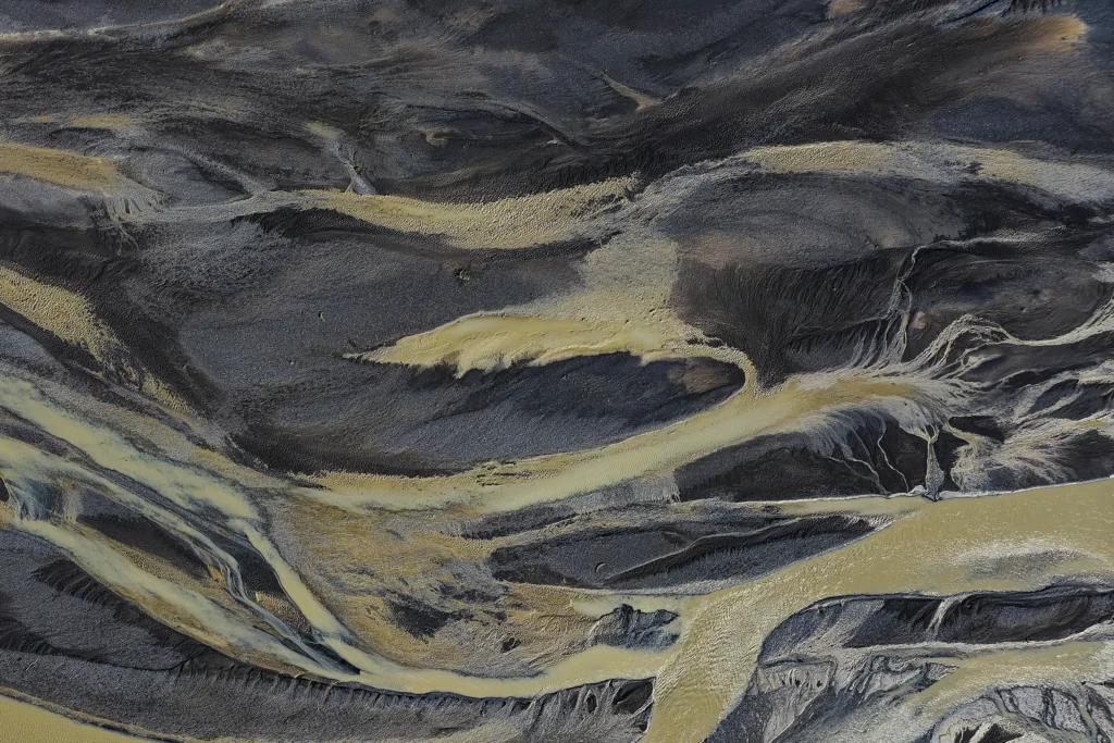 Top Down – Markarfljót River Patterns No. 2 – Iceland 2022