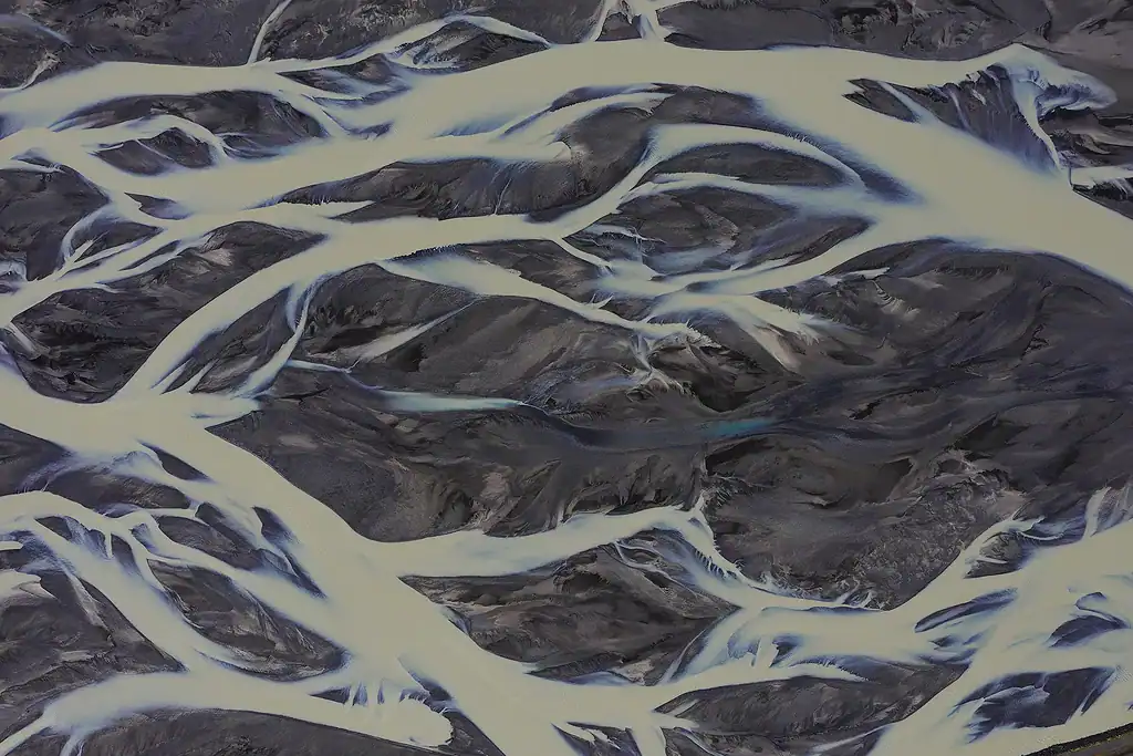 Top Down – Glacial Veins No. 1 – Iceland 2022