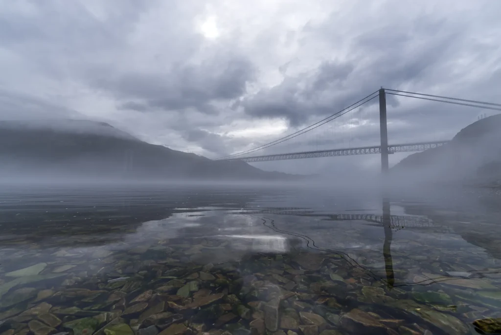 Kvalsund Bridge in the Mist – Norway 2023