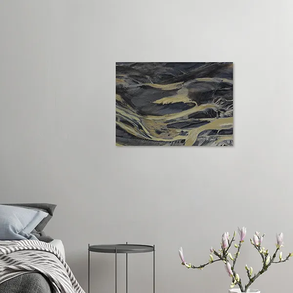 Top Down – Markarfljót River Patterns No. 2 – Iceland 2022