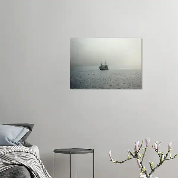 Fishing Boat in Morning Mist – Nusfjord,
