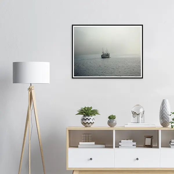 Fishing Boat in Morning Mist – Nusfjord, Norway 2019