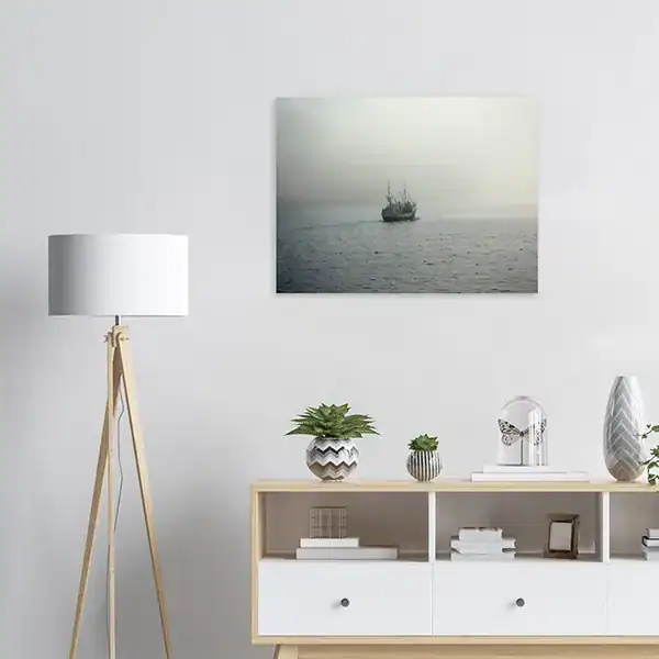 Fishing Boat in Morning Mist – Nusfjord,