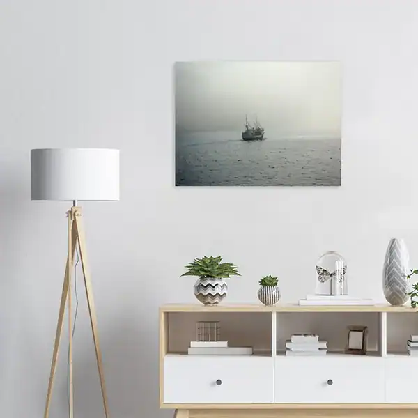 Fishing Boat in Morning Mist – Nusfjord, Norway 2019